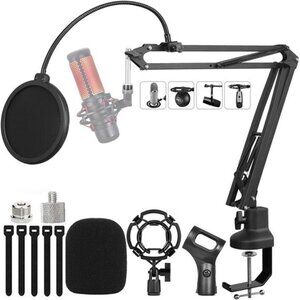 Boom Arm Suspension Mic Heavy Duty Microphone Arm for Blue Yeti, Hyperx Quadcast